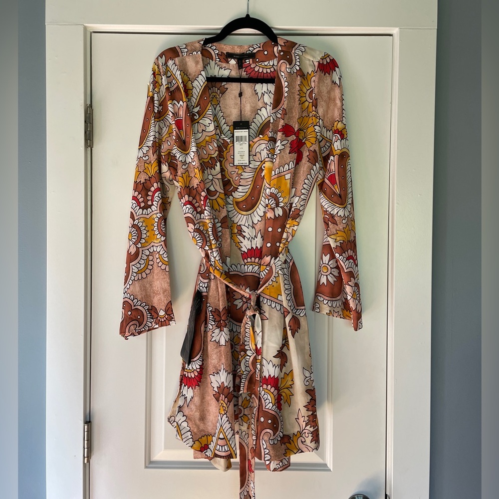 BCBG Max Azria Grand Paisley‎ Slip Dress + Kimono Set | NWT | Resort / Vacation